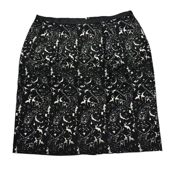 Talbots Black & Cream Skirt size 10P - Picture 1 of 6